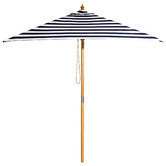 Skyward Outdoor Living 2m Black &amp; White Striped French Riviera Market Umbrella