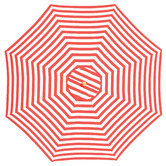 Skyward Outdoor Living 3m Red &amp; White Striped Monte Carlo Market Umbrella