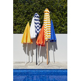 Billy Fresh 3m Yellow &amp; White Striped Sunny Marbella Market Umbrella