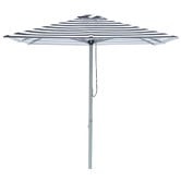 Skyward Outdoor Living 2m Black &amp; White Striped Mont Blanc Market Umbrella