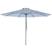 Skyward Outdoor Living 3m Black &amp; White Striped Mont Blanc Market Umbrella
