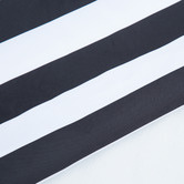 Skyward Outdoor Living 2m Black &amp; White Striped Mont Blanc Market Umbrella