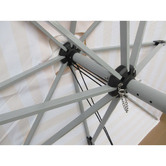 Skyward Outdoor Living 3m Yellow &amp; White Striped Capri Market Umbrella