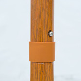 Skyward Outdoor Living 2m Stripe Timber-look Square Market Umbrella