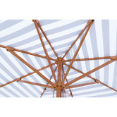 Skyward Outdoor Living 2m Stripe Timber-look Square Market Umbrella