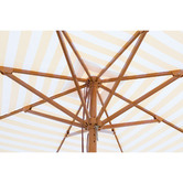 Skyward Outdoor Living 2m Stripe Timber-look Square Market Umbrella