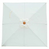 Skyward Outdoor Living Cream Aluminium Square Market Umbrella