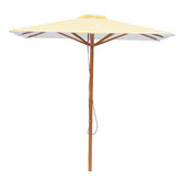 Skyward Outdoor Living 2m Stripe Timber-look Square Market Umbrella