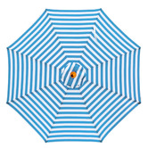 Skyward Outdoor Living 3m Blue &amp; White Daydream Wood Umbrella