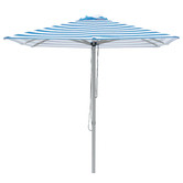 Skyward Outdoor Living 2m Blue &amp; White Horizon Aluminium Umbrella