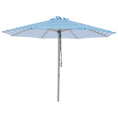 Billy Fresh 3m Blue &amp; White Horizon Aluminium Umbrella
