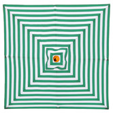Skyward Outdoor Living 2m Green &amp; White Daintree Wood Umbrella