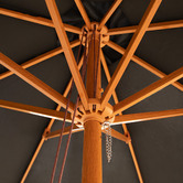 Billy Fresh 3m Coheed Timber-Look Market Umbrella