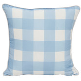 Skyward Outdoor Living Ocean Gingham Outdoor Cushion