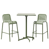 Skyward Outdoor Living 2 Seater Clifford Square Outdoor Bar Set