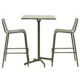 Skyward Outdoor Living 2 Seater Clifford Square Outdoor Bar Set
