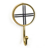 Do.Up Marble &amp; Brass Intersect Wall Hook
