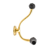 Do.Up Vintage Gold &amp; Glass Wall Hook