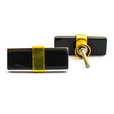 Do.Up Rectangle Resin &amp; Brass Pull