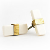 Do.Up Rectangle Resin &amp; Brass Pull