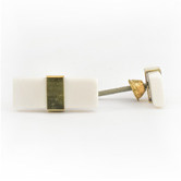 Do.Up Rectangle Resin &amp; Brass Pull
