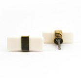 Do.Up Rectangle Resin &amp; Brass Pull