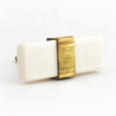 Do.Up Rectangle Resin &amp; Brass Pull
