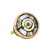Do.Up Black Brass Eye Shell Knob