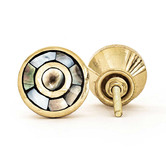 Do.Up Black Brass Eye Shell Knob