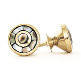 Do.Up Black Brass Eye Shell Knob