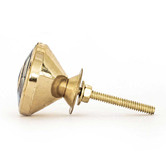 Do.Up Black Brass Eye Shell Knob