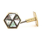 Do.Up Black Pearled Spliced Hex Knob