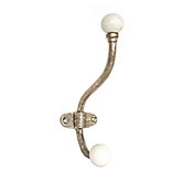 Do.Up White Ceramic &amp; Silver Wall Hook