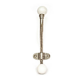 Do.Up White Ceramic &amp; Silver Wall Hook