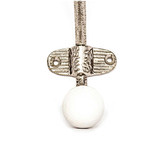 Do.Up White Ceramic &amp; Silver Wall Hook