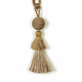 Do.Up Natural &amp; Silver Tassel Curtain Tieback
