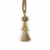 Do.Up Natural &amp; Silver Tassel Curtain Tieback