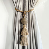 Do.Up Natural &amp; Silver Tassel Curtain Tieback