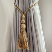 Do.Up Natural Triple Sphere Jute Curtain Tieback