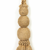 Do.Up Natural Triple Sphere Jute Curtain Tieback