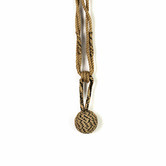 Do.Up Natural &amp; Black Jute Ball Curtain Tieback