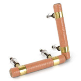 Do.Up Leather &amp; Brass Cabinet Handle