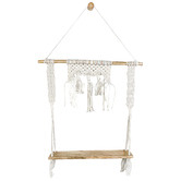 Do.Up Macrame Cotton Hanging Wall Shelf