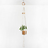 Do.Up White Macrame Cotton Twist Rope Plant Hanger