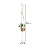 Do.Up White Macrame Cotton Twist Rope Plant Hanger