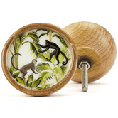 Do.Up Savanna Monkeys Mango Wood &amp; Acrylic Cabinet Knob