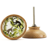 Do.Up Savanna Monkeys Mango Wood &amp; Acrylic Cabinet Knob