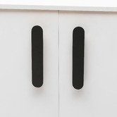 Do.Up Blyth 128mm Black Oak Wood Ellipse Cabinet Handle