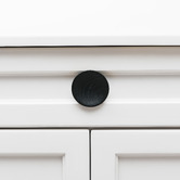 Do.Up Blyth Black Oak Wood Concave Cabinet Knob