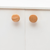 Do.Up Blyth Red Oak Wood Disc Cabinet Knob